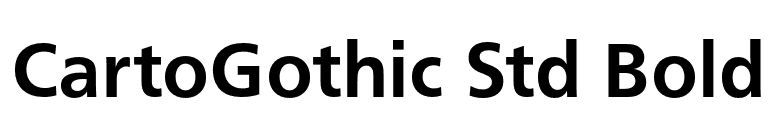 CartoGothic Std Bold font preview