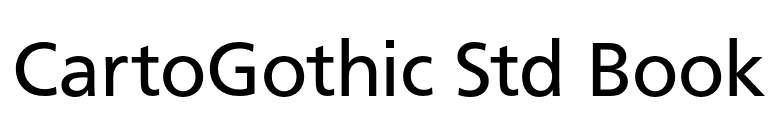 CartoGothic Std Book font preview