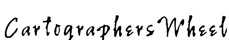 CartographersWheel font preview