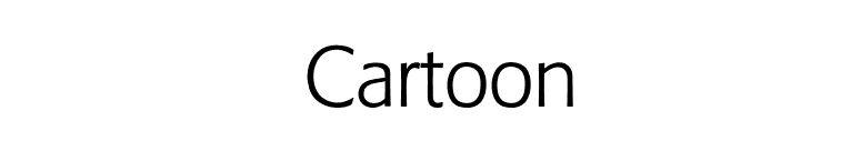 Cartoon font preview