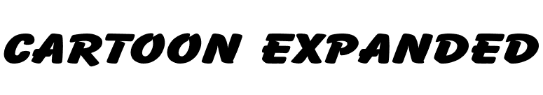 Cartoon Expanded font preview