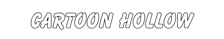 Cartoon Hollow font preview
