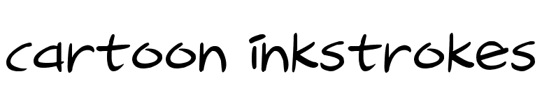 Cartoon Inkstrokes
 font preview