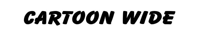 Cartoon Wide font preview