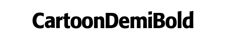 CartoonDemiBold font preview