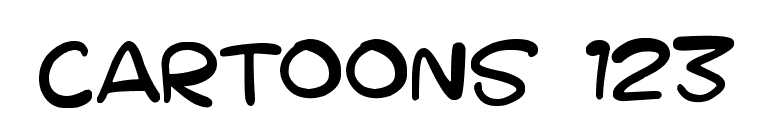 Cartoons 123 font preview