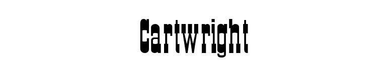 Cartwright font preview