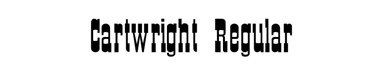 Cartwright Regular font preview