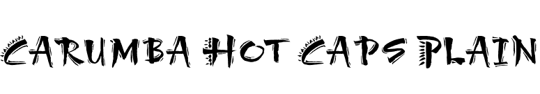 Carumba Hot Caps Plain font preview