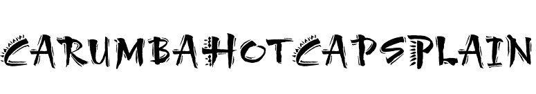 CarumbaHotCapsPlain font preview