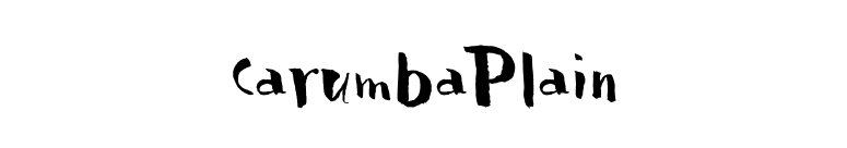 CarumbaPlain font preview
