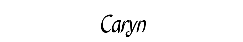 Caryn font preview