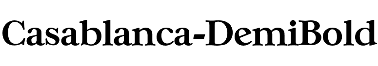 Casablanca-DemiBold font preview