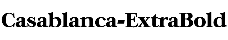 Casablanca-ExtraBold font preview