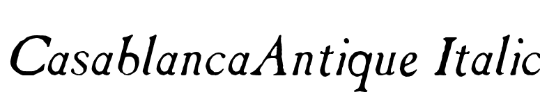 CasablancaAntique Italic font preview