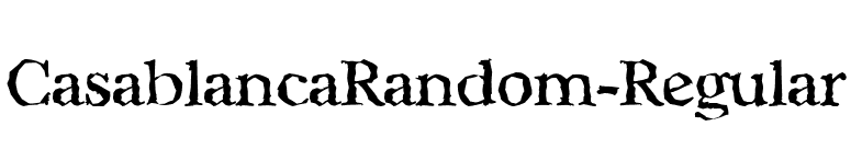 CasablancaRandom-Regular font preview