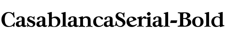 CasablancaSerial-Bold font preview