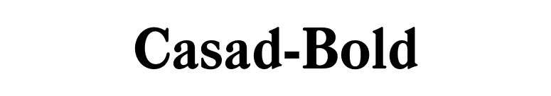 Casad-Bold font preview