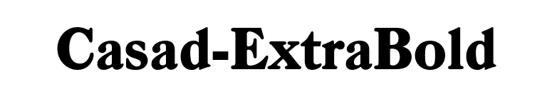Casad-ExtraBold font preview