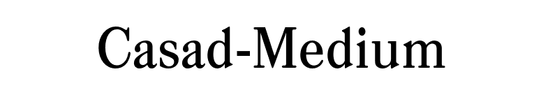 Casad-Medium font preview