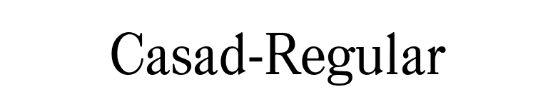 Casad-Regular font preview
