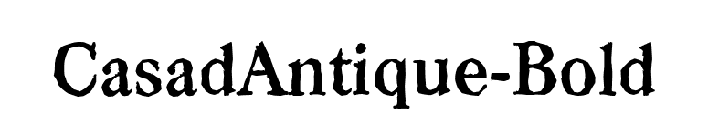 CasadAntique-Bold font preview