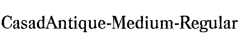 CasadAntique-Medium-Regular font preview