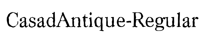 CasadAntique-Regular font preview