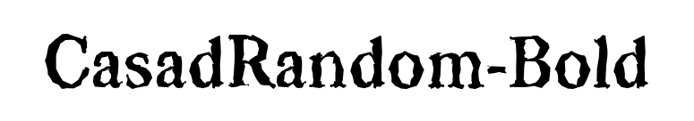 CasadRandom-Bold font preview