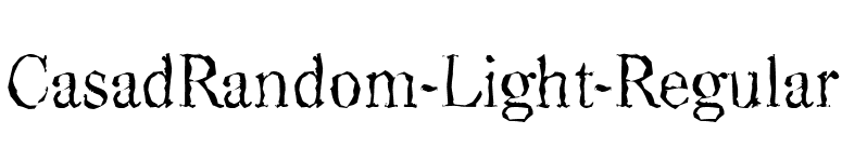 CasadRandom-Light-Regular font preview