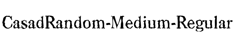 CasadRandom-Medium-Regular font preview