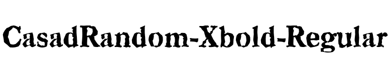 CasadRandom-Xbold-Regular font preview
