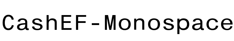 CashEF-Monospace font preview
