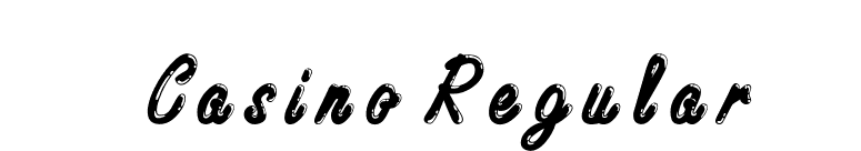 Casino Regular font preview