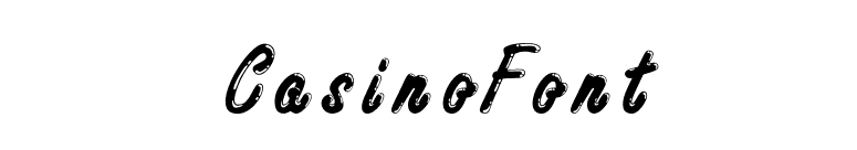 CasinoFont font preview