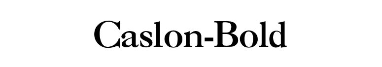 Caslon-Bold font preview