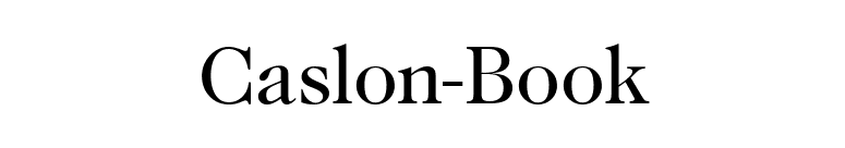 Caslon-Book font preview