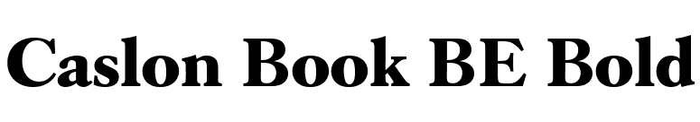 Caslon Book BE Bold font preview