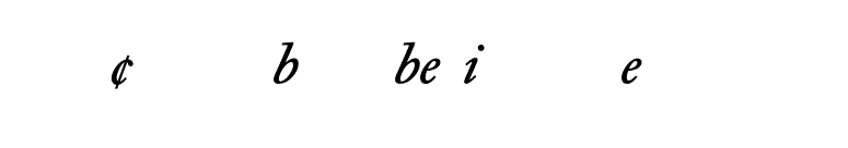 Caslon Book BE Italic Expert font preview
