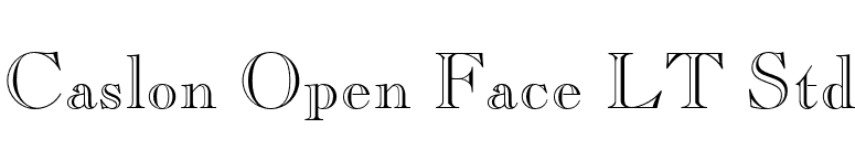 Caslon Open Face LT Std font preview