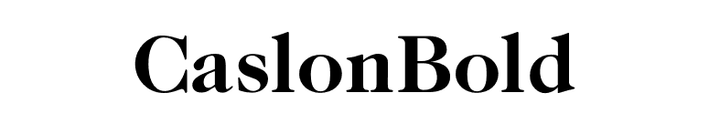 CaslonBold font preview