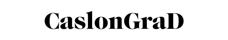 CaslonGraD font preview