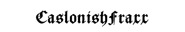 CaslonishFraxx font preview