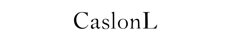CaslonL font preview