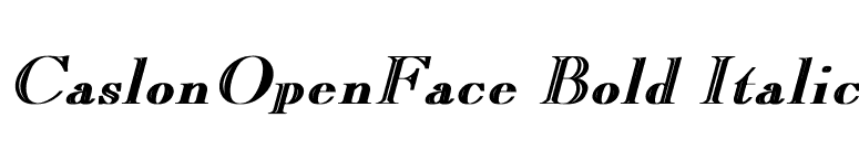 CaslonOpenFace Bold Italic font preview