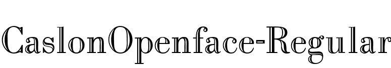 CaslonOpenface-Regular font preview