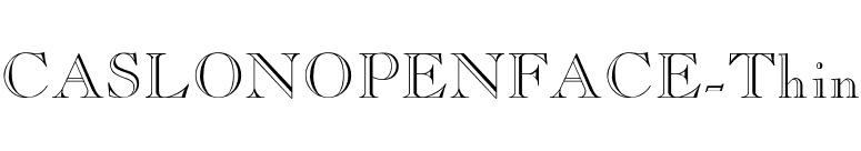 CASLONOPENFACE-Thin font preview