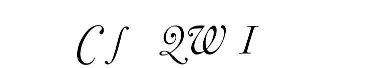 CaslonQW-Italic font preview