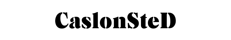 CaslonSteD font preview