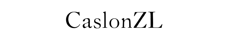 CaslonZL font preview